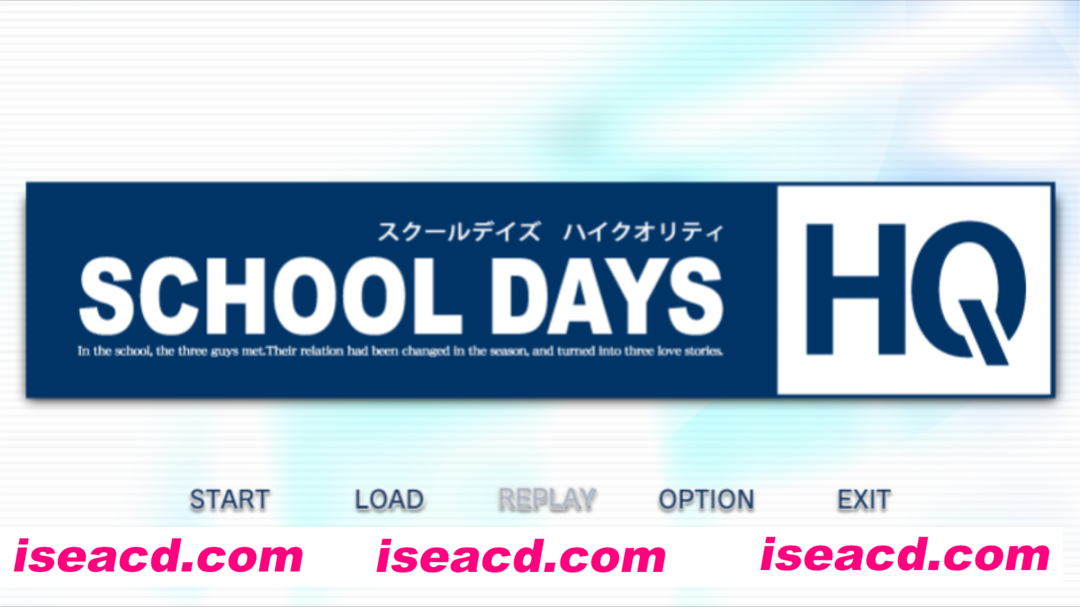 【大型ADV/经典神作/步兵】 日在校园:SCHOOL DAYS HQ 精翻汉化步兵版【11.1G】